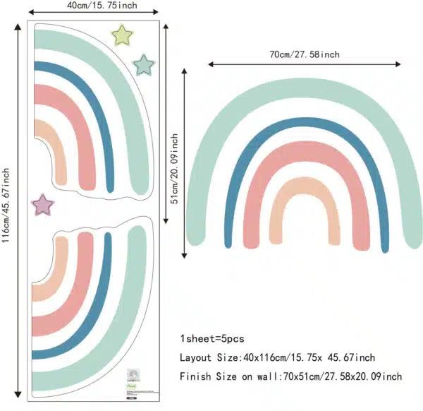 מדבקות קיר קשת