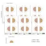 מדבקת קיר שמש