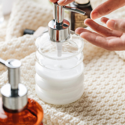 דיספנסר סבון זכוכית