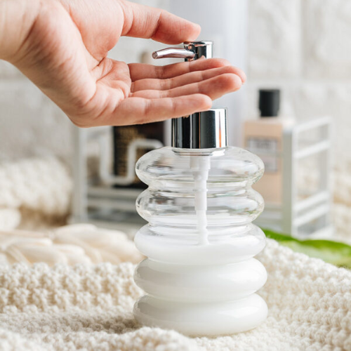 דיספנסר סבון זכוכית